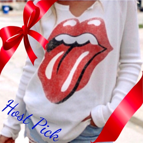 Sold Out ! New| Lip 👄 Tee, Long-Sleeve|SM - Picture 2 of 10